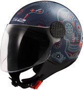 LS2 OF558 Sphere Lux II Maxca Cobalt Orange-06 XL - Maat XL - Helm