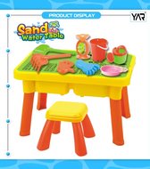 YAR Zandtafel - Speeltafel - Water speelgoed - Buitenspeelgoed - 30 delig - inclusief accessoires - Stimuleert hand-oog-coördinatie - Eenvoudig te monteren - Urenlang speelplezier gegarandeerd