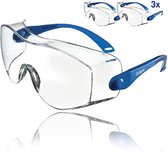 Veiligheidsbril X-pect 8120 | Verstelbare overbril | Werkbril voor diverse toepassingen | Licht, helder & krasbestendig