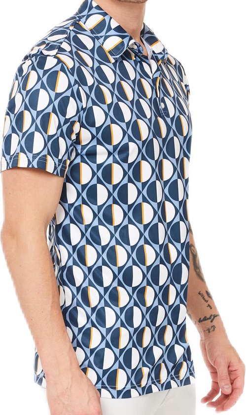 Func Factory mannen Polo blue print maat XL