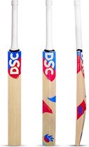 DSC Intense Pro Middler Oefen Kashmir Willow Cricket Bat | Kleur: beige | Maat: Heren | Materiaal: hout | Premium leren knuppel Klaar om te spelen | Enorme randen | Voor trainingen en wedstrijden