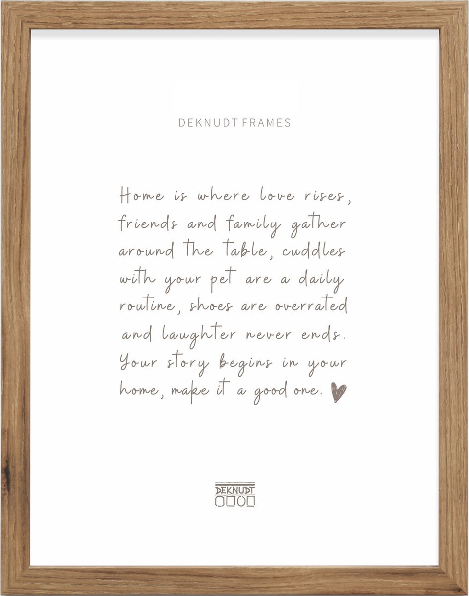 Deknudt Frames fotolijst - S45SH2 - houtkleur - fotomaat: 60x80 cm donker bruin