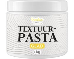 Creative Deco Structuurpasta met Gladde 1 kg | Witte Fijne Pasta voor Kunstprojecten voor Acrylverf Eenvoudig te Gebruiken met een Spatel Voor het…