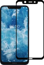 Smartphonica Screenprotector Geschikt voor Nokia 8.1 - Full Cover Tempered Glass - Gehard glas Geschikt voor Nokia 8.1 geschikt voor Nokia 8.1