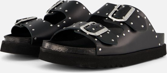 Scholl Beatriz Studs Sandalen zwart Leer - Dames - Maat 37