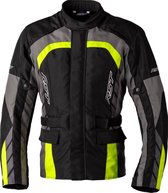 RST Alpha 5 Ce Mens Textile Jacket Black Grey Neon Yellow 48 - Maat - Jas