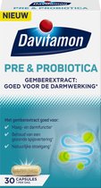 Bol.com Davitamon Pre en probiotica met gember-extract - Voedingssupplement - 30 probiotica capsules aanbieding