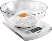 Botti - Bowl - Keukenweegschaal - Digitaal - Afneembare kom 2L - Wegen tot 5 kg - 1 gram nauwkeurig - Wit - Transparant