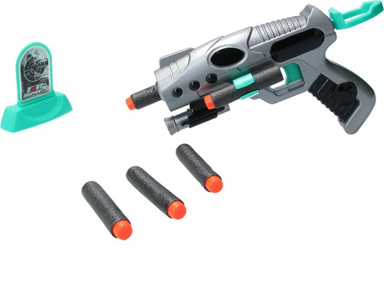 Space Weapon - Pistool met Target en 6 foam pijlen - geschikt voor NERF  Pijltjes | bol.com