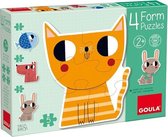 vormpuzzel dieren junior karton 14-delig