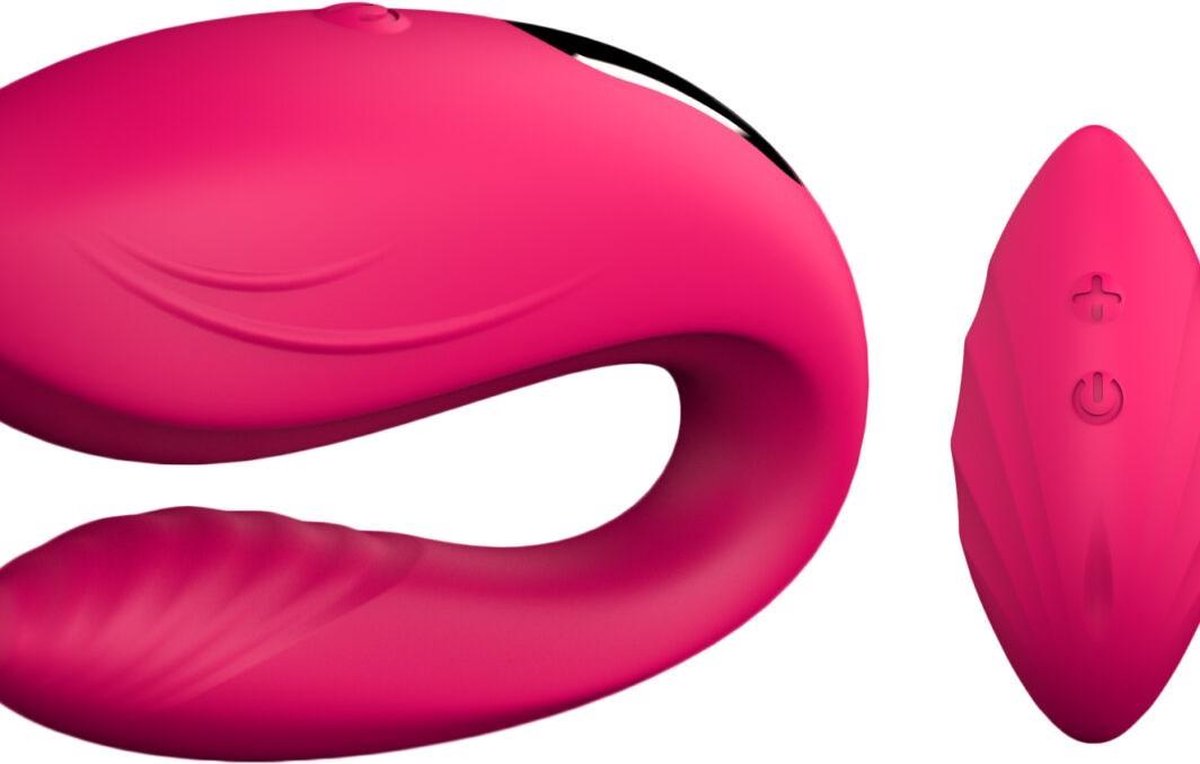Goedkoopste 18Toys Dual-Love Clitoris Vibrator met afstandsbediening - Roze