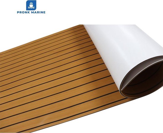 Tapis De Pont EVA 95x24 Cm Pour Bateau Ou Camping-car - Marron/Noir - Neuf