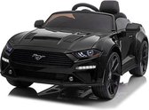 Ford mustang 24V | Elektrische kinderauto | Met rubberen banden, verstelbare lederzitje