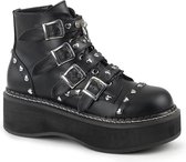 Demonia Plateau Laarzen -38 Shoes- EMILY-315 US 8 Zwart