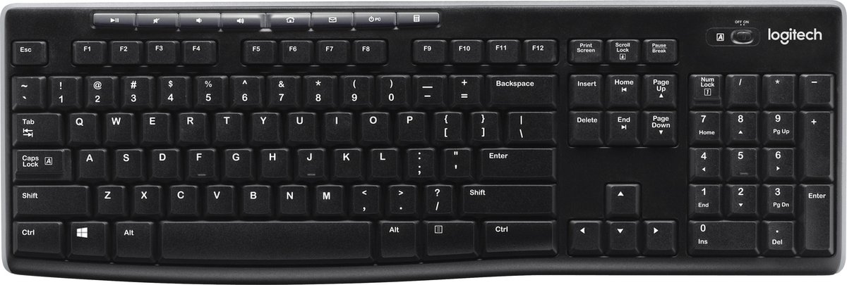 Logitech K270 - clavier sans fil Azerty - noir Pas Cher