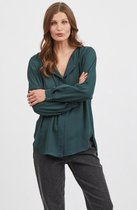 Vila Blouse Vilucy L/s Shirt - Noos 14044253 Darkest Spruce Dames Maat - L