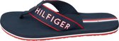 Tommy Hilfiger Slippers - Maat 46 - Mannen - Navy - Wit - Rood