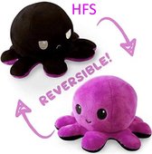 HFS MEGA MOOD OCTOPUS XXL HYPE GEZIEN OP TIKTOK 40X40CM ZWART/PAARS