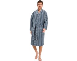 Bamboe badjas heren - Pastunette - Heren ochtendjas met bamboe - luxe - kimono -maat XXL (56)