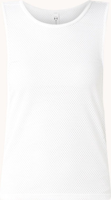 Under Armour Armour Muscle Mesh trainingstop met HeatGear - Wit - Maat L