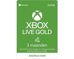Microsoft Xbox Live Gold - 3 Maanden Abonnement - Xbox Series X|S, Xbox One  & Xbox 360... | bol.com