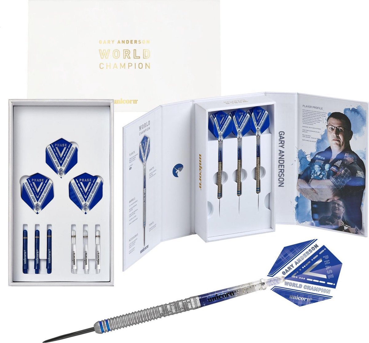 Unicorn Gary Anderson W.C. Phase 5 90% - Dartpijlen 25 Gram
