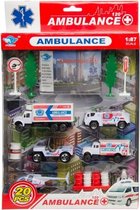 ambulanceset 20-delig o.a. ambulancevrachtwagen