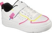 Skechers Court Squad-Color Remix Meisjes Sneakers - White - Maat 29