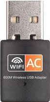 Garpex® WiFi USB Adapter 600Mbps 2.4GHz 5GHz WiFi Antenne Dual Band 802.11b/n/g/ac Mini Draadloze Computer Netwerkkaart Ontvanger