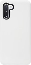 - ADEL Siliconen Back Cover Softcase Hoesje Geschikt voor Samsung Galaxy Note 10 - Wit