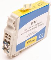 Inkmaster huismerk Premium cartridge voor Epson T1814 18 XL Y Yellow geel voor Epson Expression Home XP202, XP205, XP30, XP302, XP305, XP402, XP405, XP412, XP415, XP315, XP312, XP2