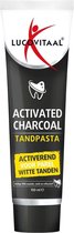 Lucovitaal Activated Charcoal Tandpasta - Activerend Voor Parel Witte Tanden - Zacht & Effectief - Geactiveerde Houtskool - Vegan - 100 ml ✅