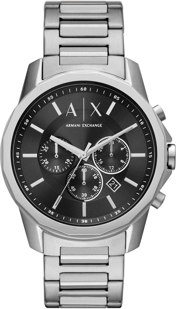 Armani Exchange AX1720 Herenhorloge 44 mm - Zilverkleurig