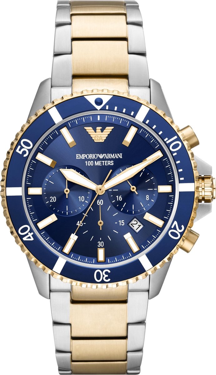 Emporio Armani AR11362 Herenhorloge 43 mm - Zilverkleurig