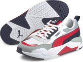 PUMA X-Ray 2 Square SD Unisex Sneakers - Puma White-High Risk Red-Peacoat - Maat 47