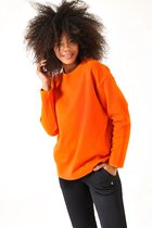 cúpla Women's Oversize Comfy Sweatshirt Activewear Sportswear Streetwear Outdoors with Brushed Inside Thin Fleece Fabric