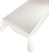 Tafelzeil White Pearl -  200 x 140 - Wit tafelkleed - Beschikbaar in verschillende maten - Geleverd in een koker