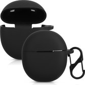 kwmobile Hoes voor Oppo Enco Play - Siliconen cover voor oordopjes in zwart