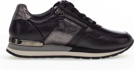 Gabor 76.364.57 Dames Sneakers - Zwart - Maat 41 | bol.com