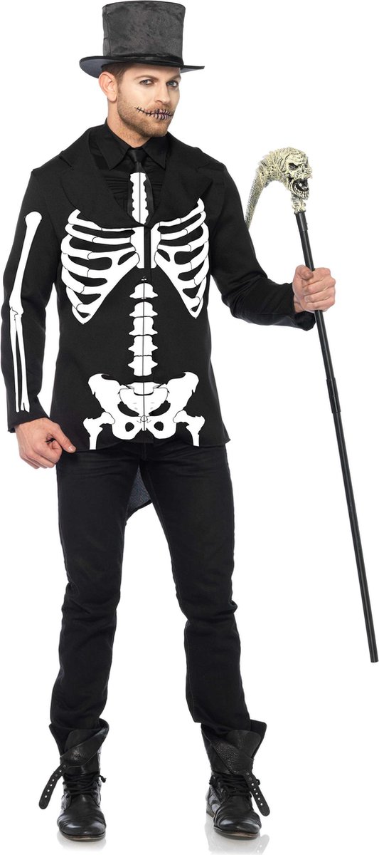 Leg Avenue Kostuum -M- Bone Daddy Zwart/Wit