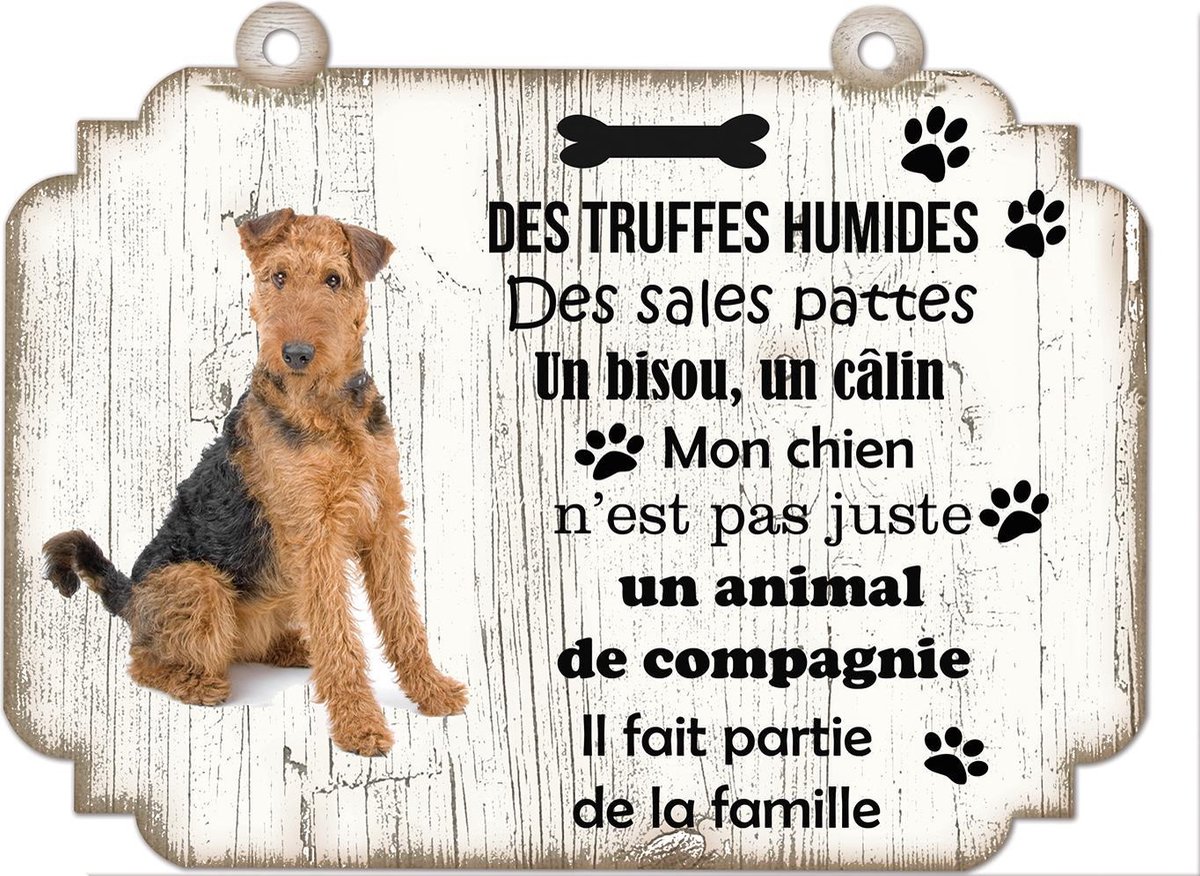 Tableau Déco - Airedale Terrieér