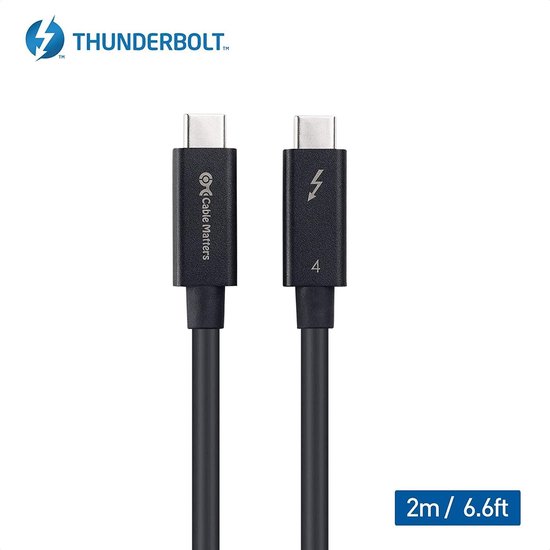 Ugreen Cable USB-C a USB-C Thunderbolt 4 (40Gbps) 80cm