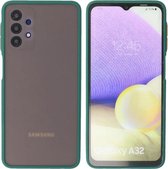 Samsung Galaxy A32 4G Hoesje - Back Cover Telefoonhoesje - Donker Groen