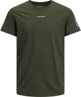 JACK&JONES JUNIOR JCOTAPING TEE SS CREW NECK JR Jongens T-shirt - Maat 176