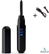 AvanJi's Elektrische Wimperkruller -  Eyelash Curler - LED Display - Eyelash Curler Heater - Oplaadbaar - Zwart
