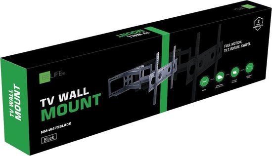 BELIFE - Universele TV Muurbeugel - 37-70 Inch - Draaibaar en kantelbaar