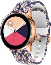 YONO Siliconen Special Bandje 20mm - Horlogebandje geschikt voor Samsung Galaxy Watch 6 / 5 / Pro / 4 / 3 / Active 2 - Polar Ignite / Unite – Huawei - Roos
