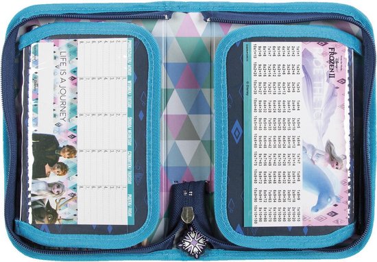 TROUSSE SCOLAIRE LA REINE DES NEIGES - FROZEN BLEU MATIERE POLYESTER