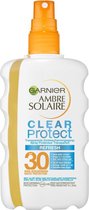 Garnier Ambre Solaire Invisible Protect Spray Solaire Transparent SPF30 Aloë Vera - 3x 200 ml - Pack économique