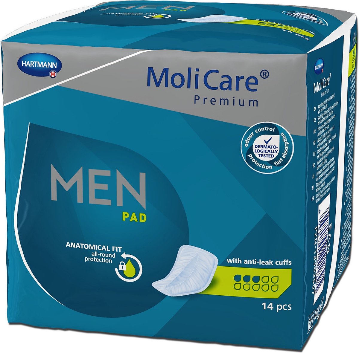 Goedkoopste Hartmann Molicare Premium Men Pads 3 druppels - 8 pakken van 14 stuks